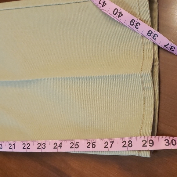 VINTAGE L.L. Bean Tan Twill Jeans Like New Ultra High Waist 34x29.5 EUC Unisex - Picture 10 of 13